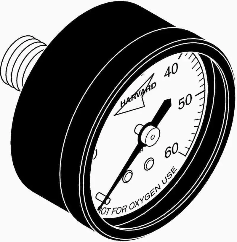 0–60 Psi Back-Outlet Pressure Gauge 1
