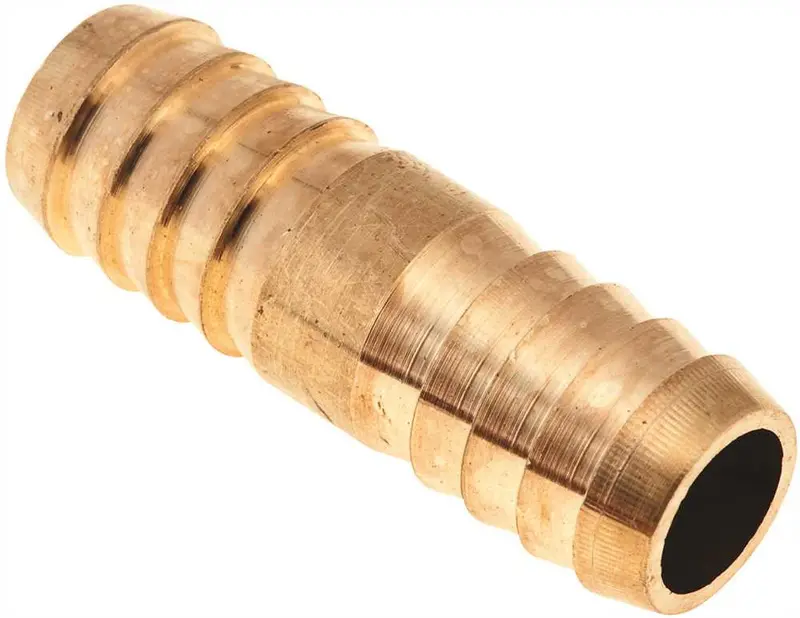 1/2" Brass Hose Barb Coupling Fitting 1