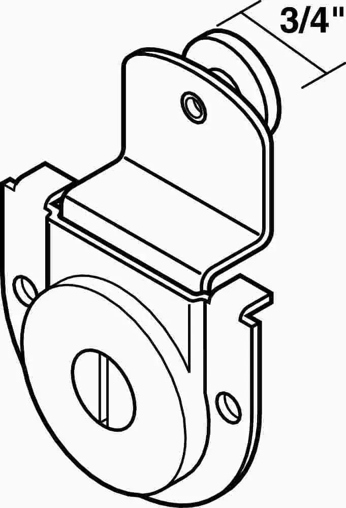 1-2 In. Offset Bypass Door Hanger 1