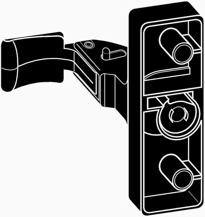 1-3/4-Inch Black Storm Door Latch 1