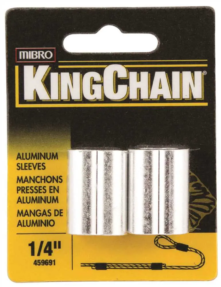 1/4-Inch Aluminum Compression Sleeve – 2 Per Pack 1