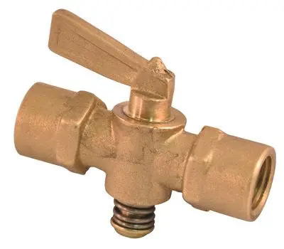 1/4-Inch Fip Pipe Valve – Brass Threaded Shut-Off Valve 1