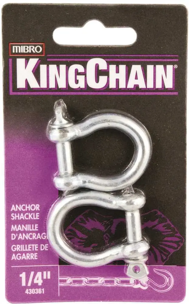 1/4-Inch Zinc-Plated Anchor Shackle (2 Per Pack) 1