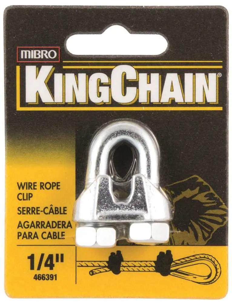 1/4-Inch Zinc-Plated Wire Rope Clip (Sold Individually) 1
