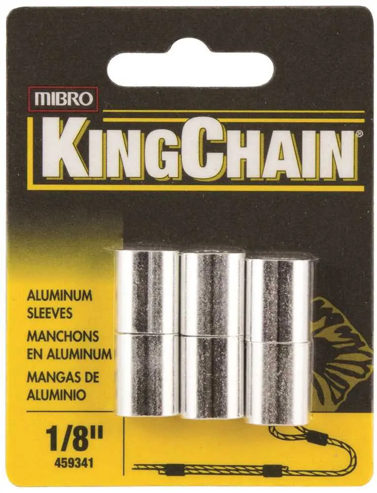 1/8-Inch Aluminum Compression Sleeve – 6 Per Pack 1