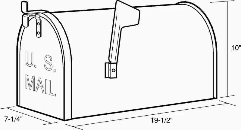 #1 Weatherproof Polyethylene Mailbox – Durable Black Exterior 1