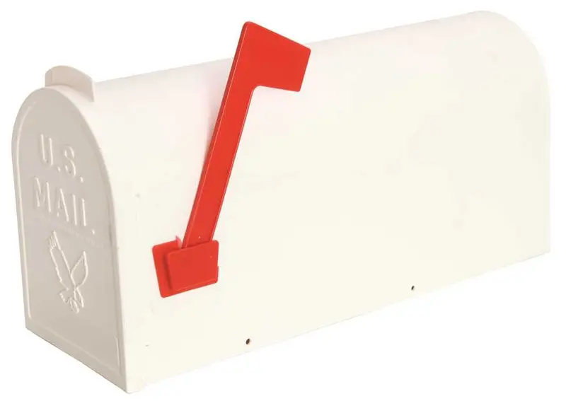 #1 Weatherproof Polyethylene Mailbox – Uv-Resistant White Design 1