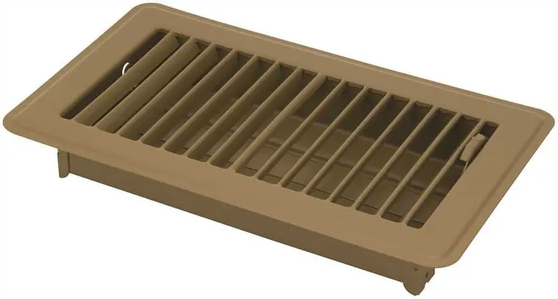 10" × 4" Brown Floor Diffuser Vent 1