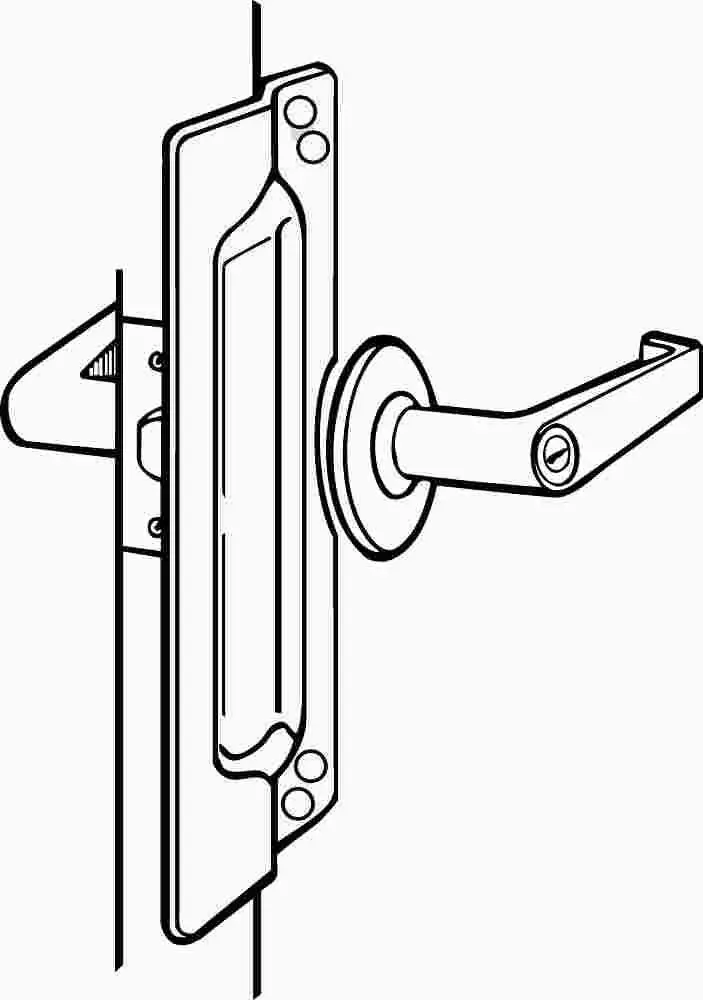 11-Inch Duro-Coated Outswing Door Latch 1