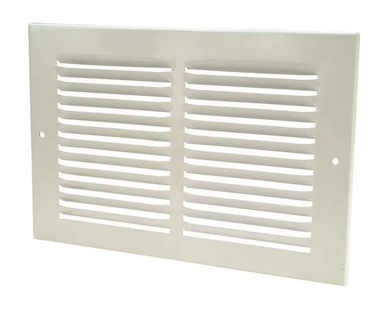 12" × 12" White Side Return Air Grille 1