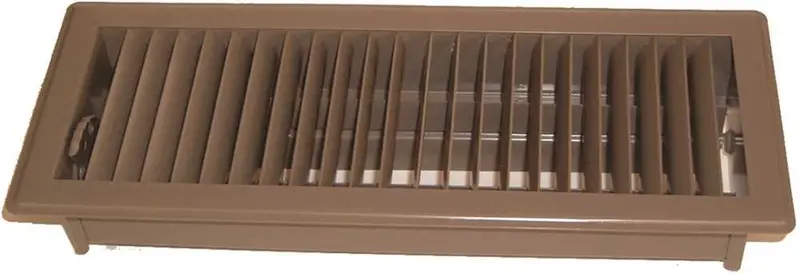 12" × 4" Brown Floor Diffuser Vent 1