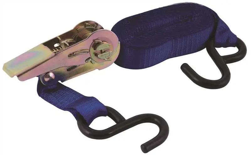 14-Foot Ratchet Tie-Down Strap With Heavy-Duty Hooks 1
