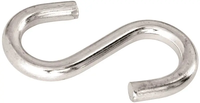 3/16-Inch Zinc S-Hook – Pack Of 3 1