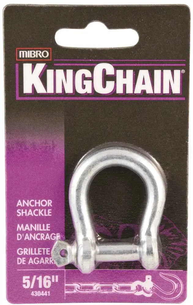 5/16-Inch Zinc-Plated Anchor Shackle (1 Per Pack) 1