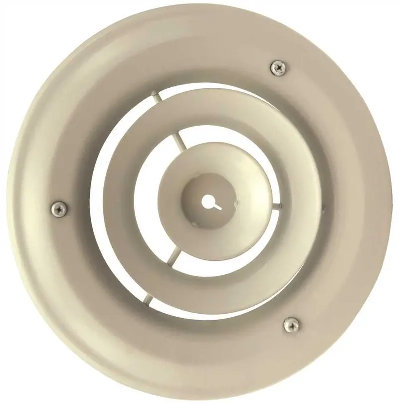 8-Inch White Round Hvac Diffuser 1