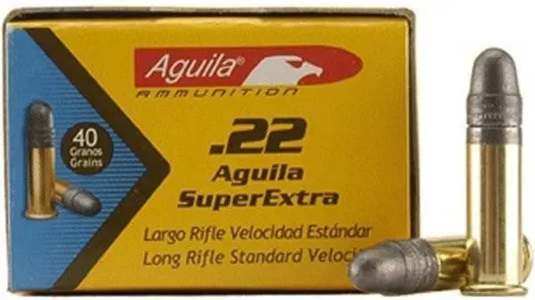 Aguila .22 Lr Super Velocidad Hollow Point Ammo – 40 Grain, 50-Round Box 1