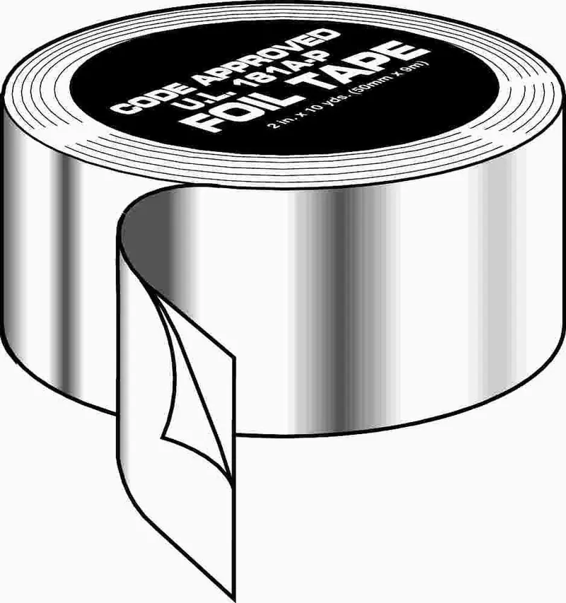 Aluminum Foil Tape – 2.5 In × 60 Yd, High-Temp Adhesive 1