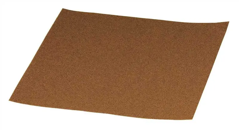 Aluminum Oxide Sandpaper Sheet – 9" × 11", Medium Grit (100) 1