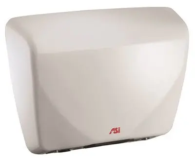 American Specialties Heavy-Duty Surface-Mount Hand Dryer – White, 277V, 185 Cfm 1