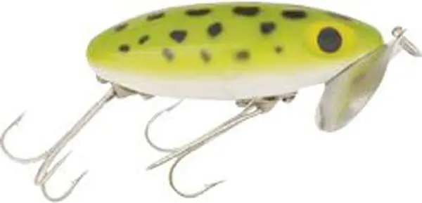 Arbo Jitterbug Topwater Frog Lure – 3/8 Oz, 2.5-Inch White Body 1