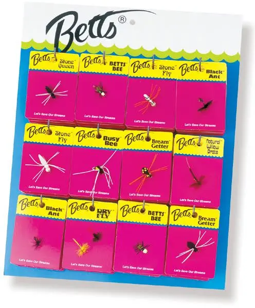 Betts Panfish Lure Display – 72-Piece Assorted Collection 1