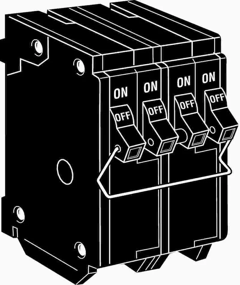 Bq Quad Circuit Breaker – Dual 2-Pole: 20A + 30A Independent Trip 1