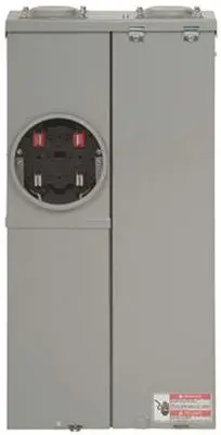 Br Outdoor 200-Amp Main Breaker Meter Socket And Load Center Combo 1