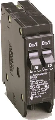 Br Series Bd1P Duplex Circuit Breaker – 2-Pole, 15-Amp Each 1
