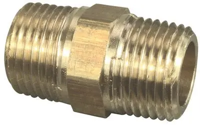 Brass Hex Nipple Fitting – 1/8 Inch 1