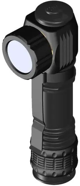 Brown Light On Point Led Flashlight – 205 Lumens, Dual-Light Mode, Black Housing 1