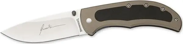 Brown Russell Komer 3.75" Lockback Knife With Liner Lock 1