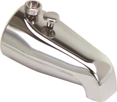 Brushed Nickel Bathtub Spout With Integrated Diverter And Shower Adapter – 3/4" Ips (Bagged) 1