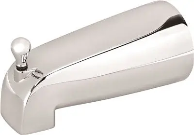 Chrome Slip-On Bathtub Spout With Pull-Up Diverter 1