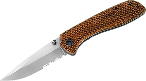 Coast Dx312 Folding Knife – 3.35 Inch Blade, Wood Handle 1