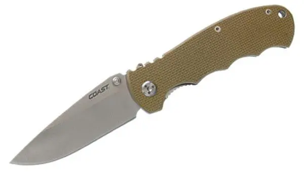 Coast Dx356 Pocket Knife – 3.5-Inch Blade, G10 Handle With Stainless Steel 1