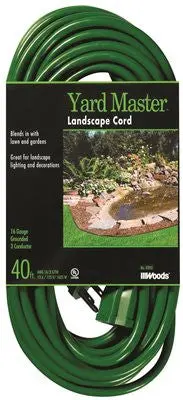 Coleman Cable Yard Master® 40-Foot Green Outdoor Extension Cord – Heavy-Duty Weatherproof 1
