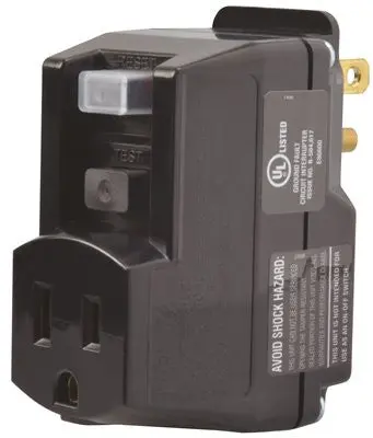 Coleman Cable Yellow Jacket® Plug-In Gfci Outlet – Lighted Yellow Safety Adapter 1