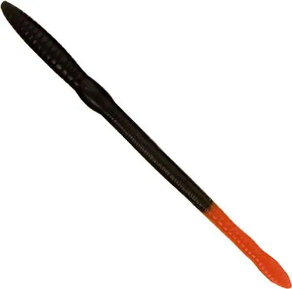 Creme Scoundrel Soft Plastic Swim Bait – 6" Black With Red Tail, Single Rig 1