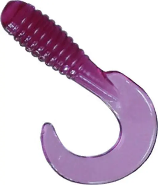 Creme St 2-Inch Purple Curl-Tail Grub – 10-Pack 1