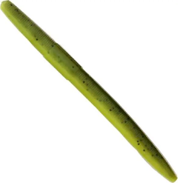 Creme St 5-Inch Soft Plastic Stick Bait – 6-Pack, Watermelon Chartreuse 1