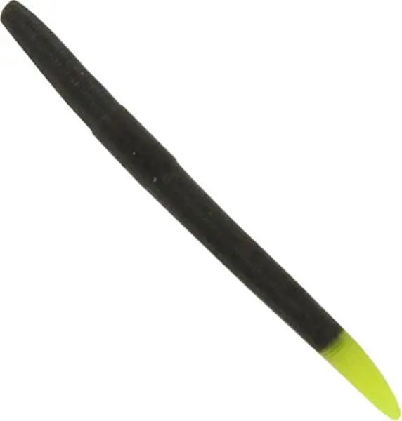 Creme St 5-Inch Soft Plastic Stick Bait – 6-Pack, Watermelon Chartreuse Tail 1