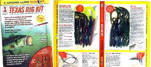 Creme Texas Rig Fishing Kit With Hook, Weight, And Worms 1