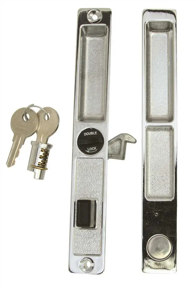 Crossly Keyed Latch Assembly For Security Sliding Doors 1