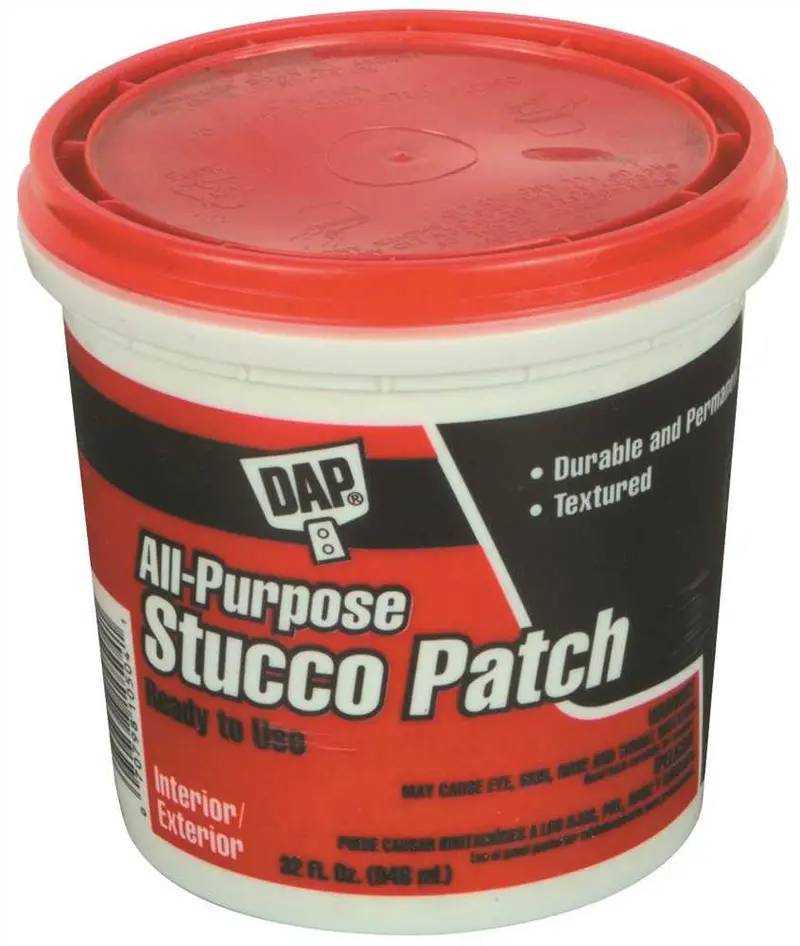 Dap All-Purpose Stucco Patch – White, Quart Container, Exterior/Interior Use 1