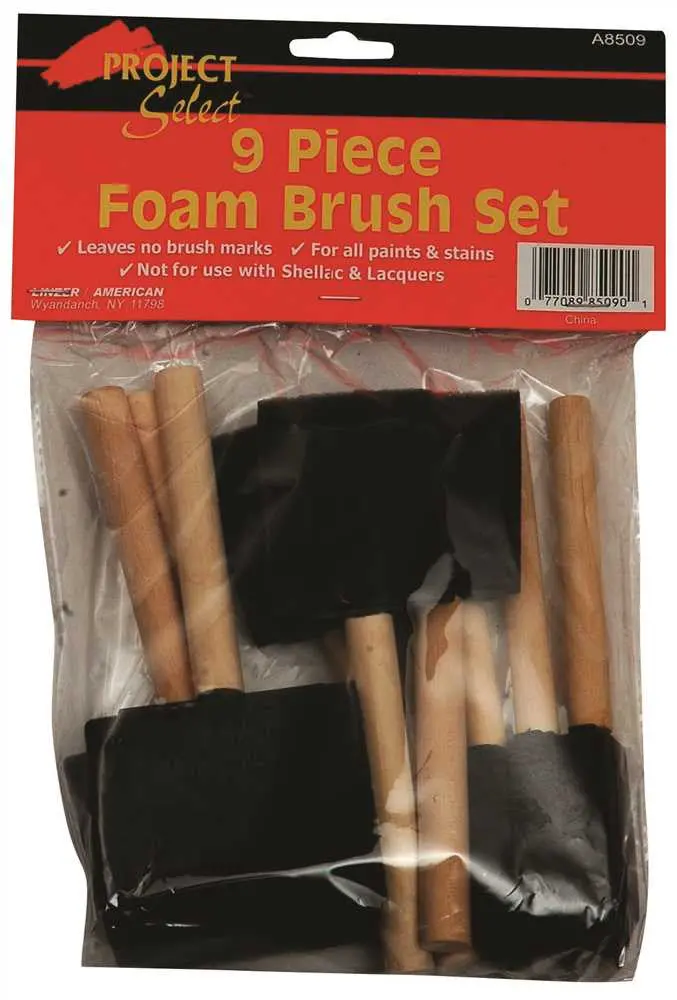Designer Touch™ Foam Brush Set – 9-Piece Variety Pack 1