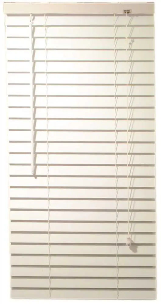 Designer'S Touch® 2-Inch Faux Wood Mini Blinds – White, Custom Size 23" X 48" 1