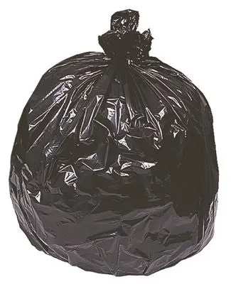 Earthsense 45-Gallon Low-Density Flat Black Trash Liner (40" X 46", 1.5 Mil, 100/Case) 1