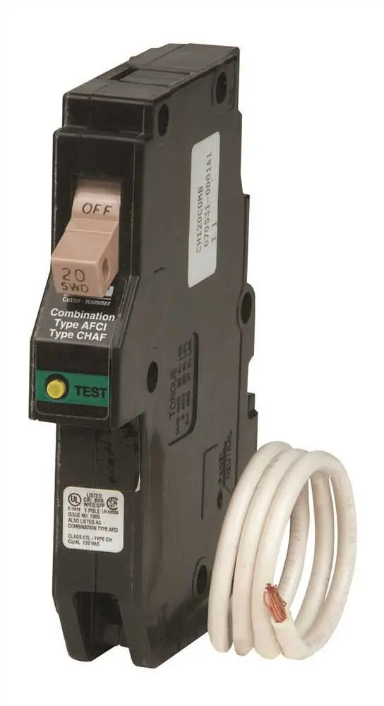Eaton® Ch Series Fireguard® Afci Breaker – 1-Pole, 20A, 120/240V 1