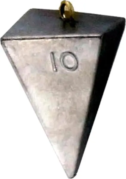 Ed Pyramid Sinker – 10-Ounce Weight, 5-Pack Bag 1