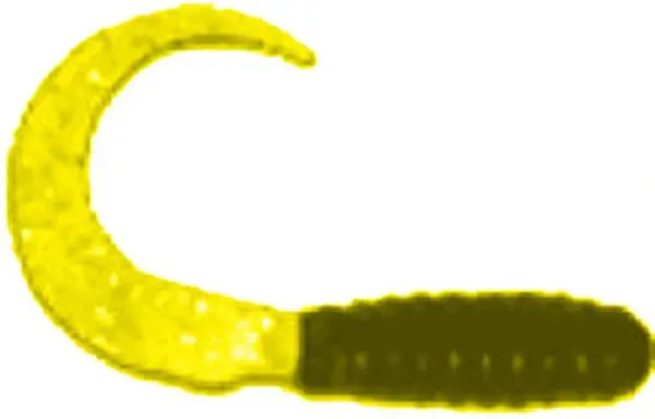 Fid Curl Tl Grub Soft Bait – 2-Inch, Yellow, 50-Pack 1